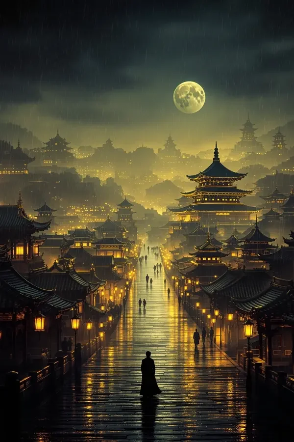 长安夜雨 高清海报